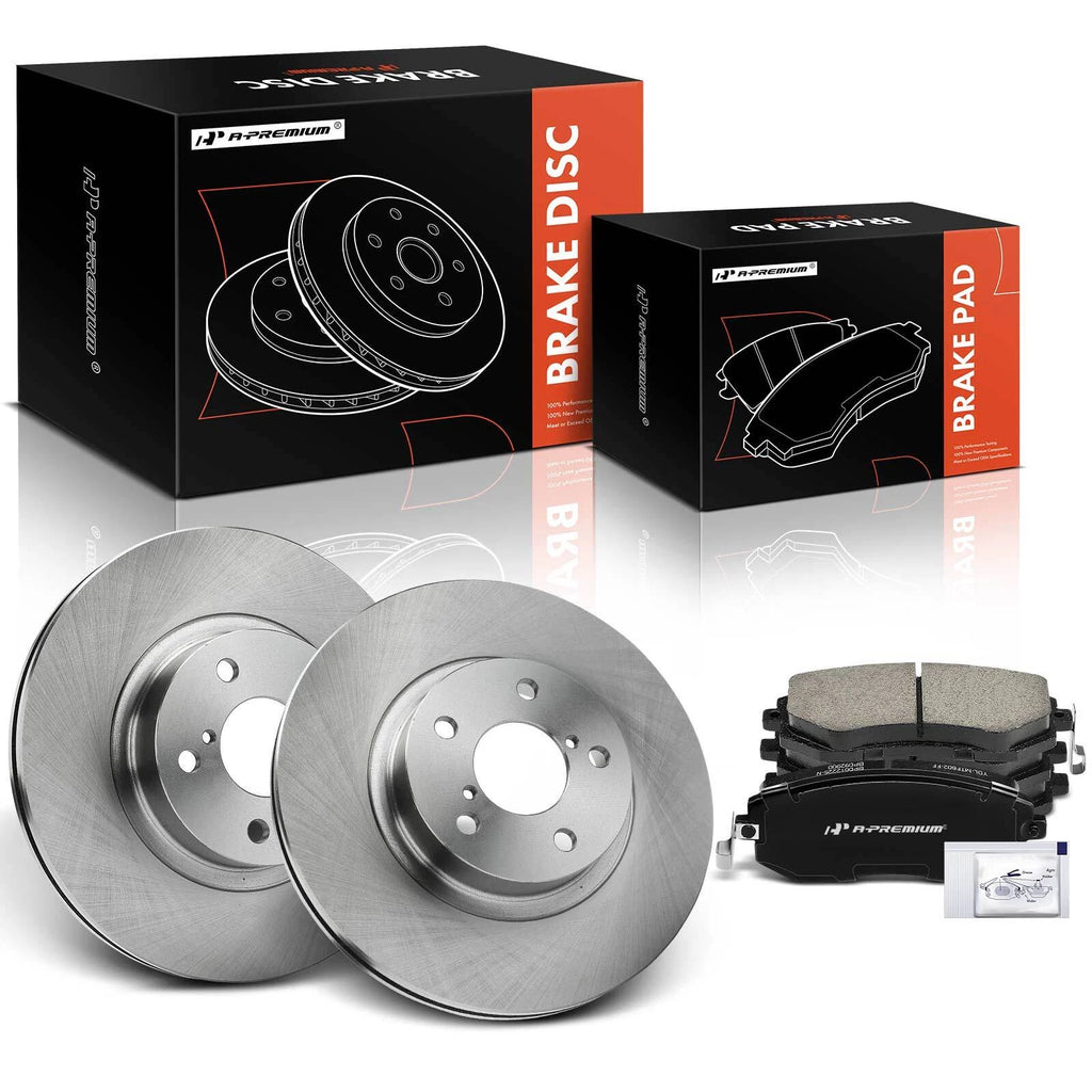 Front Disc Brake Rotors & Ceramic Pads for Subaru Impreza (2002–2011)