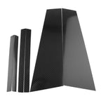 Set of 6 Carbon Fiber Window B Pillar Trim Covers for BMW F07 (2012–2017)
