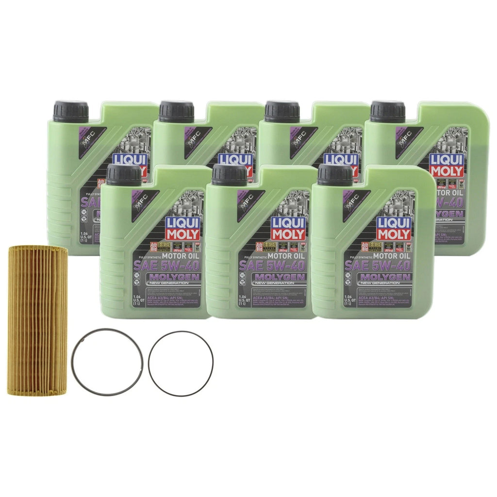 Liqui Moly Molygen 5W-40 Engine Oil Change Kit for Audi Q5 Q7 S4 S5 (2010–2023)