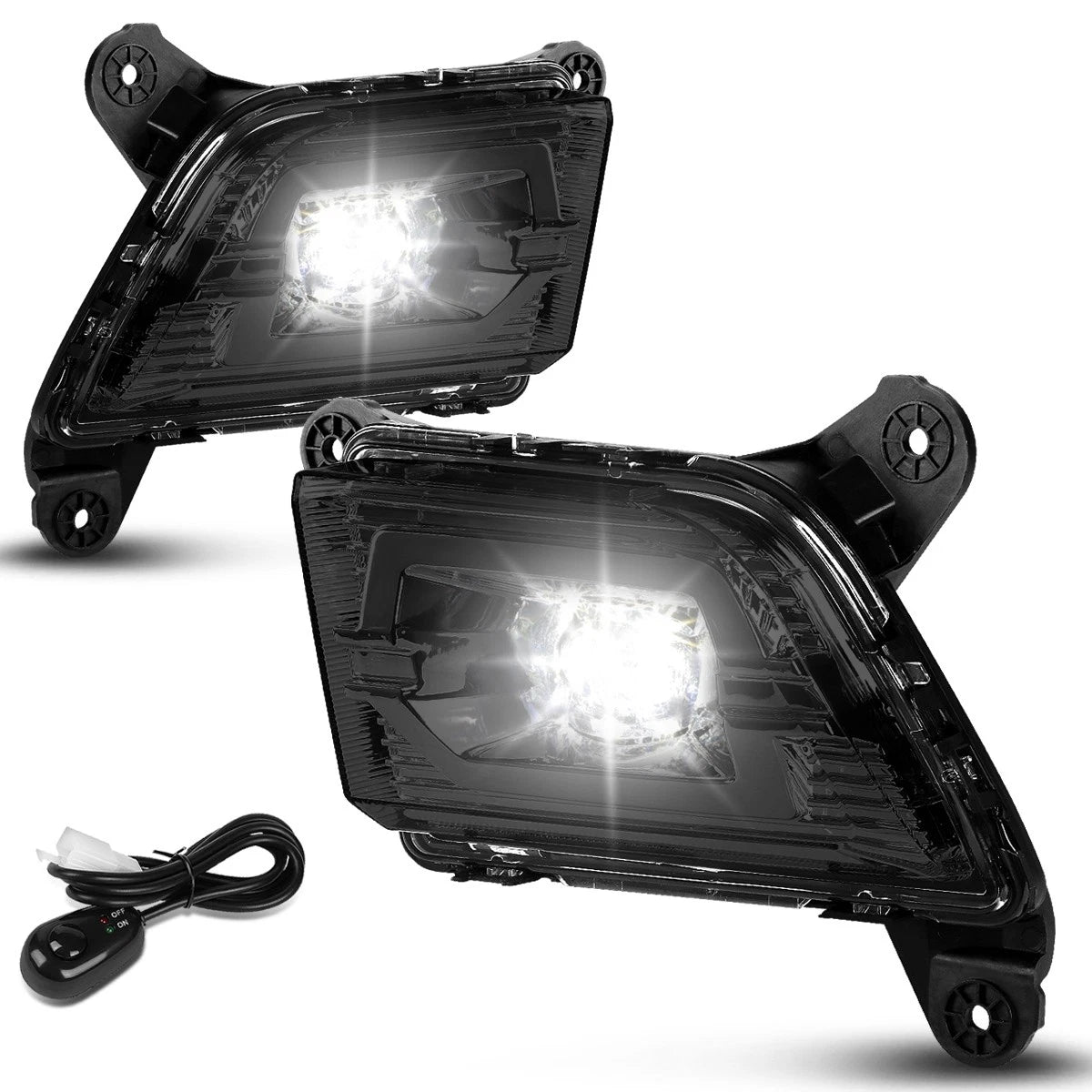 Set of 2 LED Fog Lights for Chevy Silverado 1500 (2019–2020)