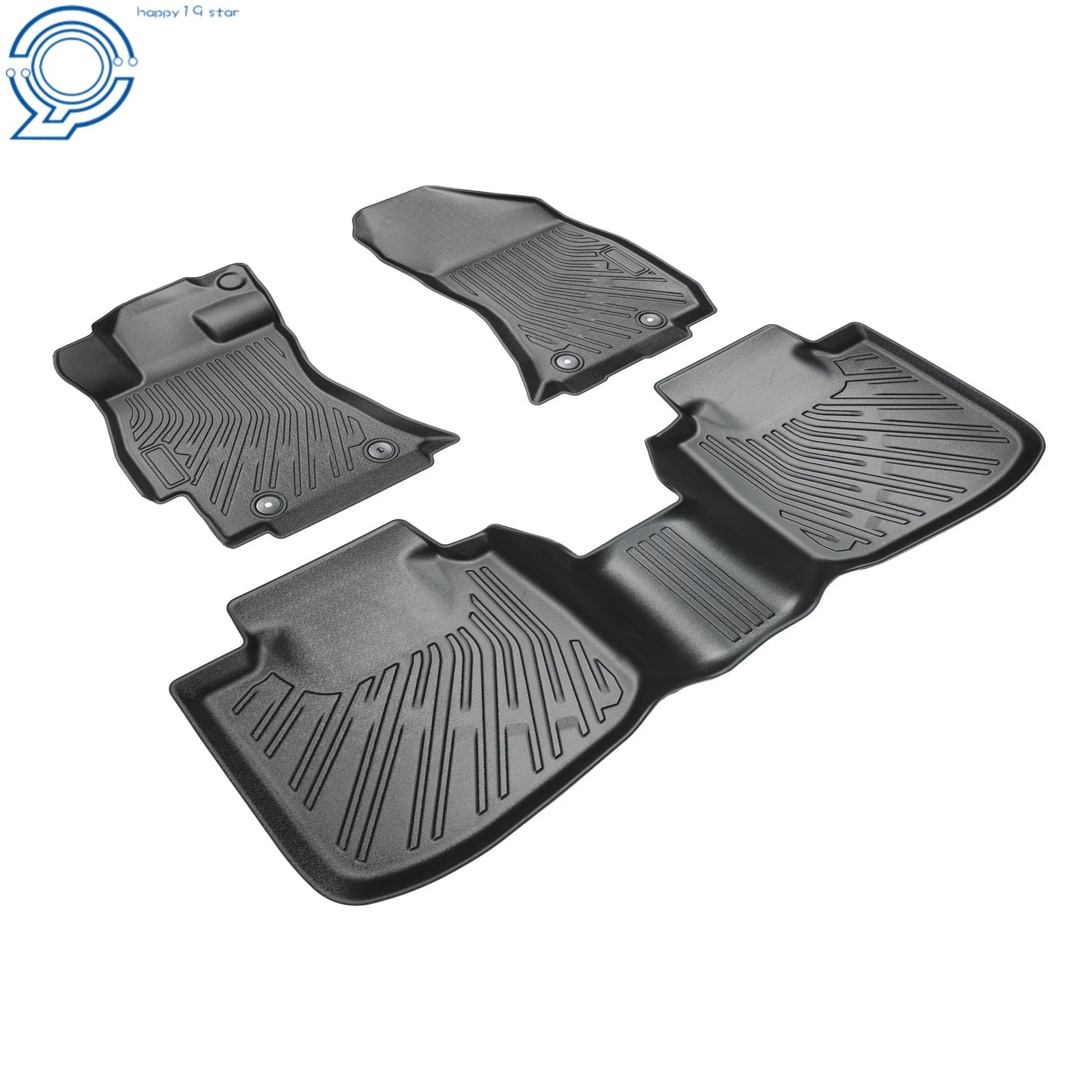 Set of 4 TPE All Weather Floor Mats for Subaru Outback/Legacy (2015–2019)
