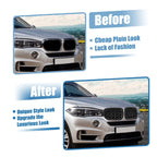 1 Pair Front Hood Bumper Grille Grill for BMW X5 F15 (2014–2016) Diamond Star