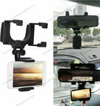 360�� Rotation Phone Holder Rear-view Mirror Mount for Car Truck Smartphone GPS
