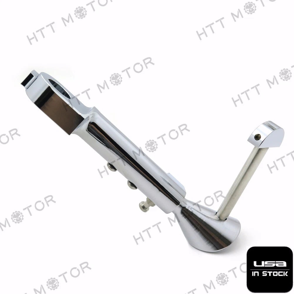 CNC Adjustable Kickstand for Yamaha Vmax (1985–2007) Chrome Aluminum