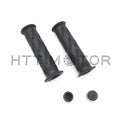 Set of 2 Black 7/8" Gel Handlebar Grips for Universal Motorcycles