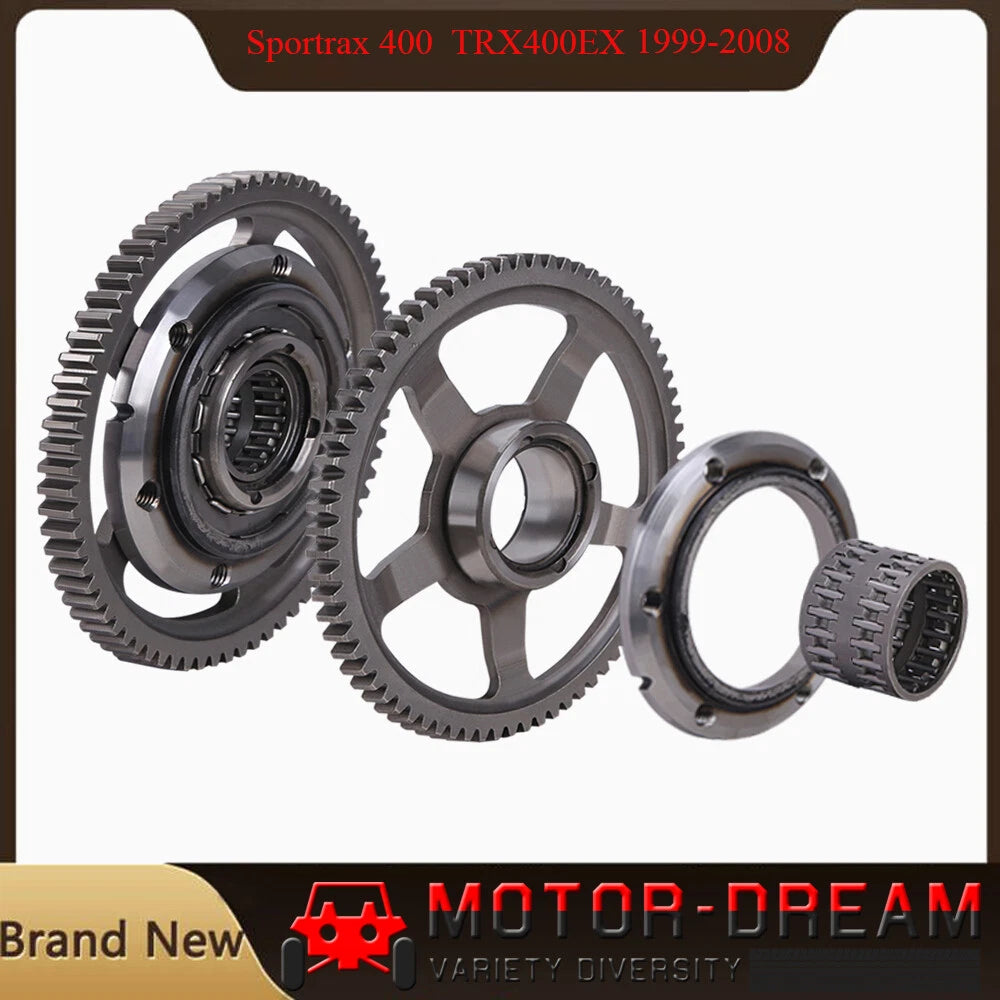 Starter Clutch One Way Bearing Sprag w/Gear Idler for Honda TRX400EX (2000–2009)