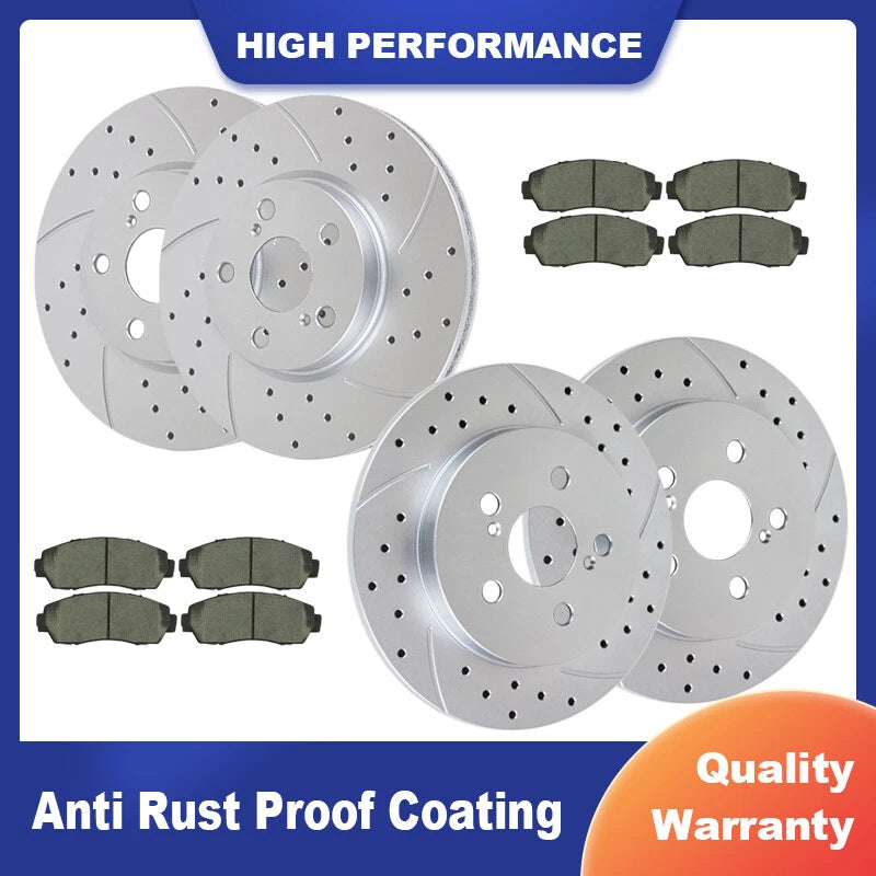 Brake Rotors and Pads Kit for Toyota Corolla Matrix (YYYY–YYYY)