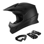 Full Face Off-Road Dirt Bike Helmet for Youth (S/M/L/XL)