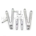 Set of 2 Rear Passenger Footrest Pegs Bracket for Honda CBR1000RR (2004–2007)