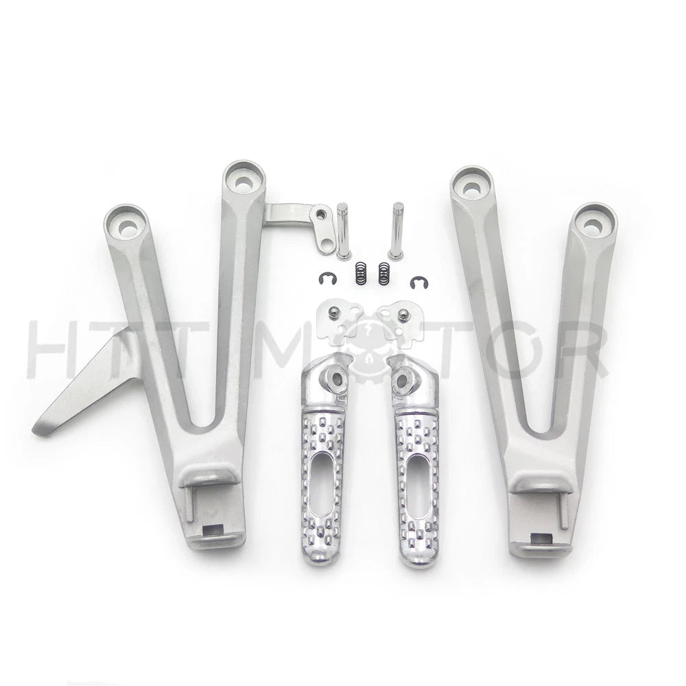 Set of 2 Rear Passenger Footrest Pegs Bracket for Honda CBR1000RR (2004–2007)