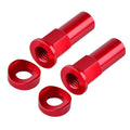 CNC Rim Lock Nut Spacer Kit for Yamaha YZ125 YZ250 YZ250F YZ450F WR250 WR450 (Red)