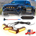 Set of 4 Smoked Amber LED Front Grille Lights for Toyota Tacoma (2024–2024)