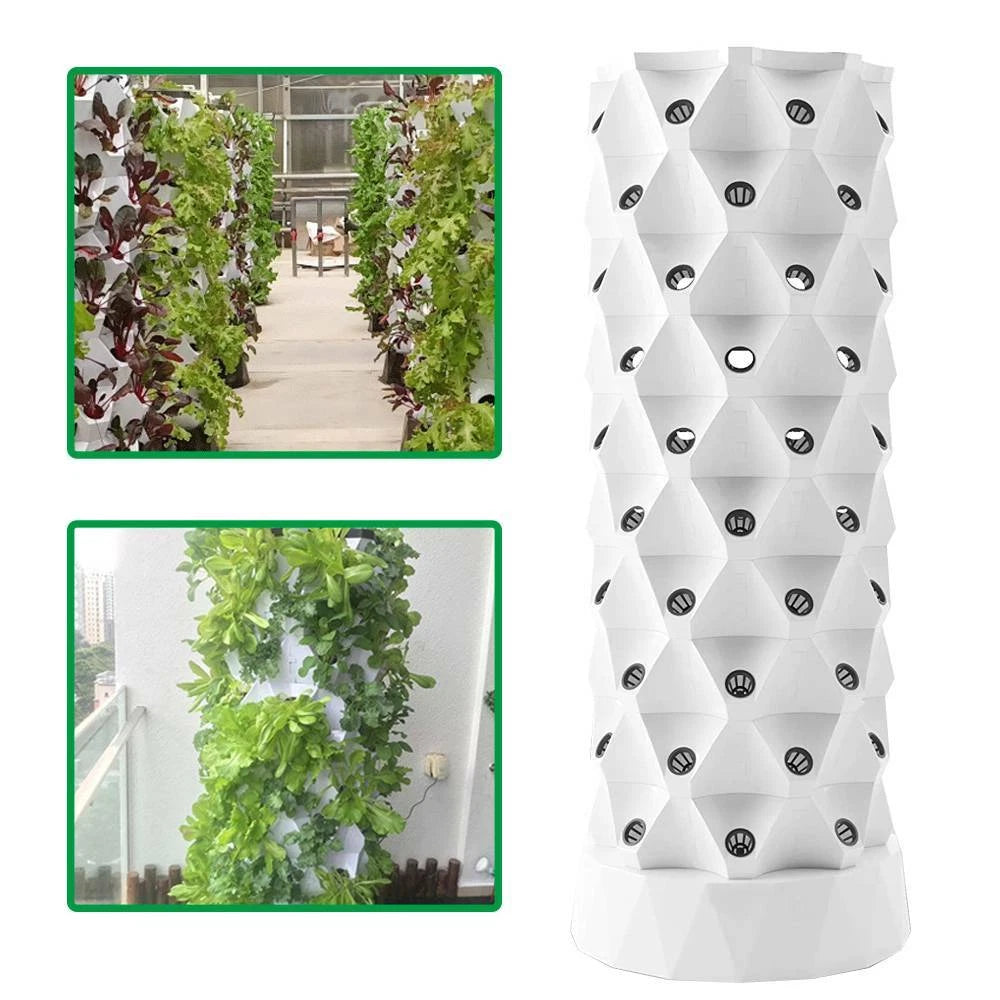Set of 80 Vertical Hydroponic Pots for Indoor & Outdoor Growing