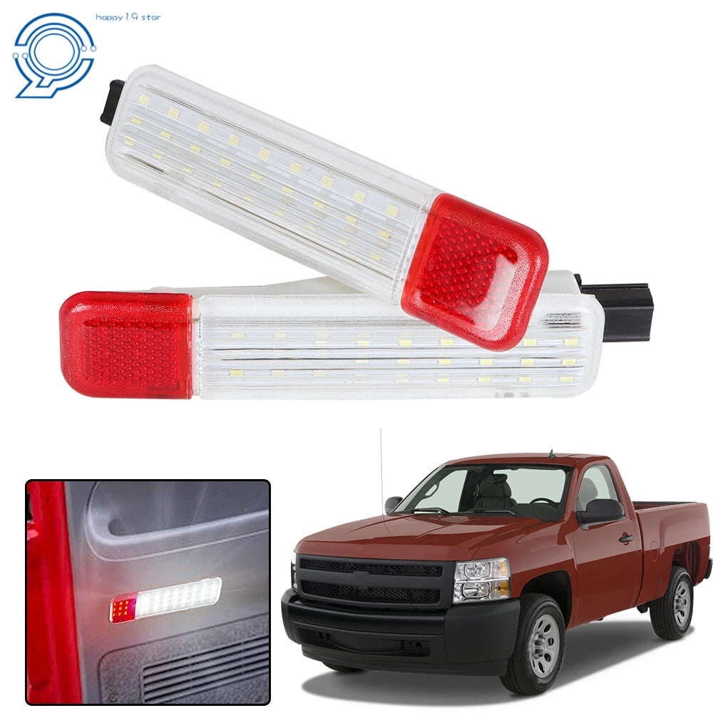 2X LED Door Courtesy Light for Chevy Silverado Suburban Tahoe Sierra Yukon (2007–2019)