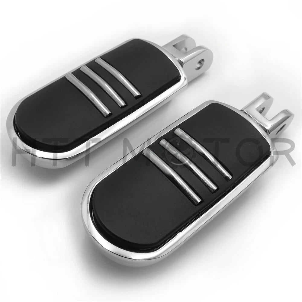 Set of 2 Streamliner Chrome Footpegs for Harley FXBB FXBR FXBRS FXLR (2018–Later)
