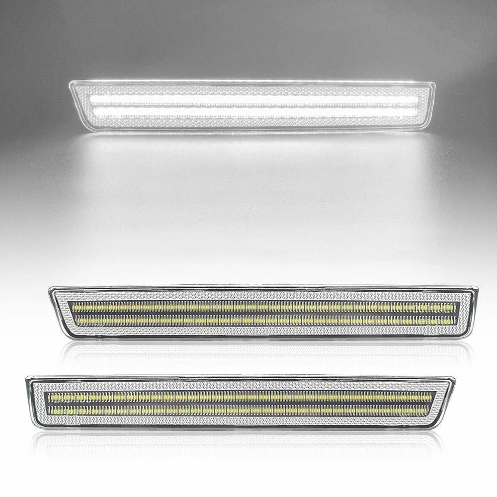 Rear Bumper Side Marker Lights for Dodge Challenger (2015–2022) White Clear