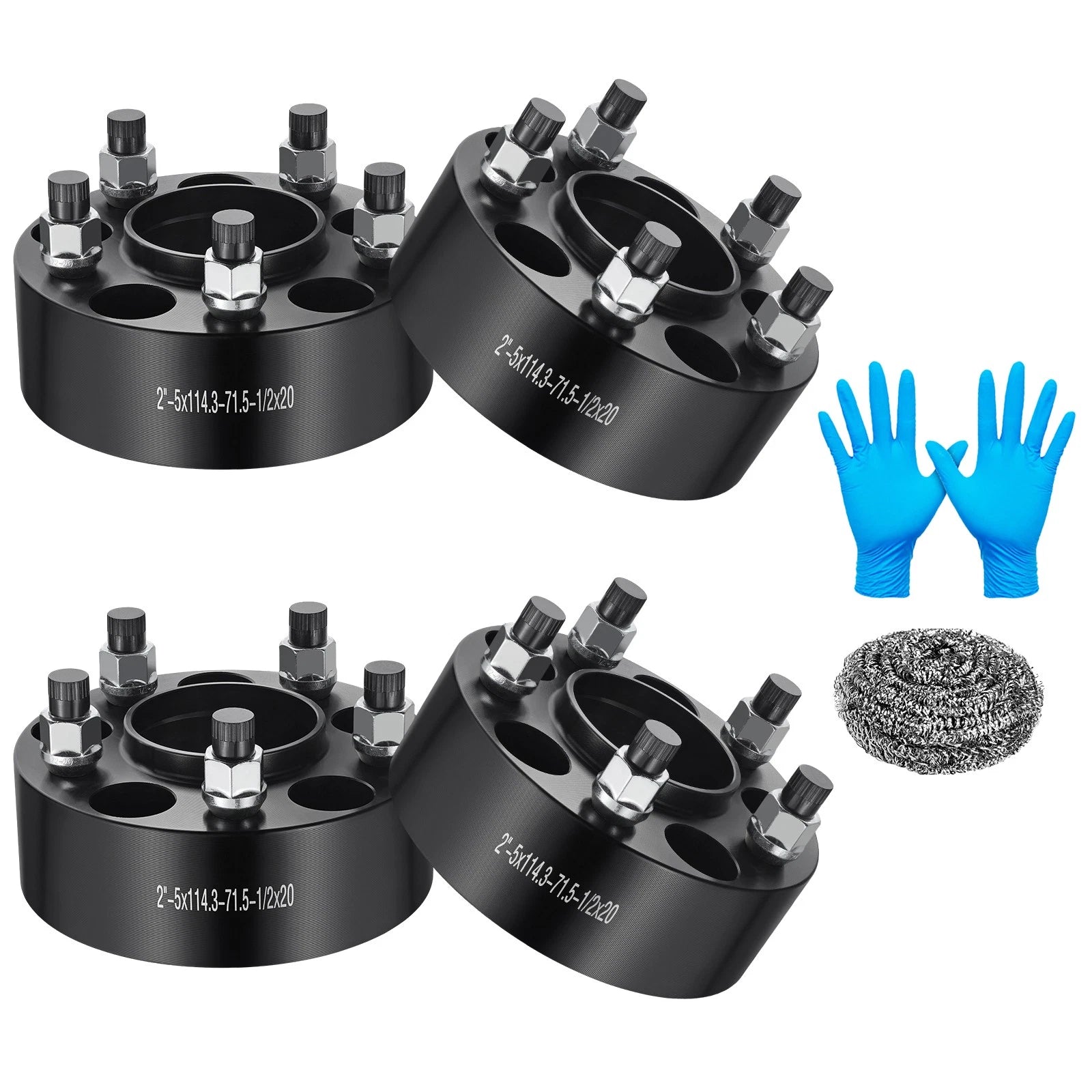 Set of 4 Hubcentric Wheel Spacers for Jeep Cherokee Wrangler (1984–2001)