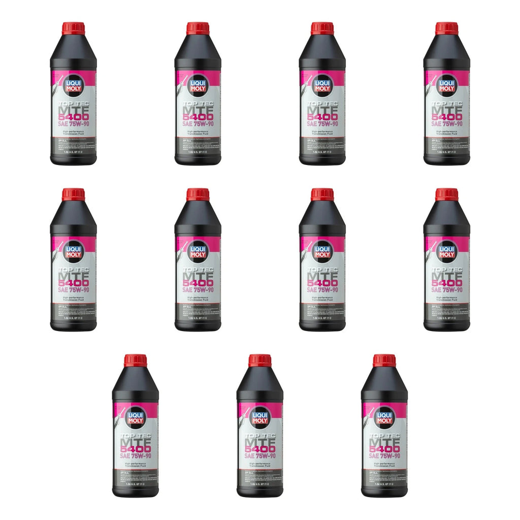 Set of 11 Liqui Moly Top Tec MTF 5400 75W-90 Gear Oil (1L each)