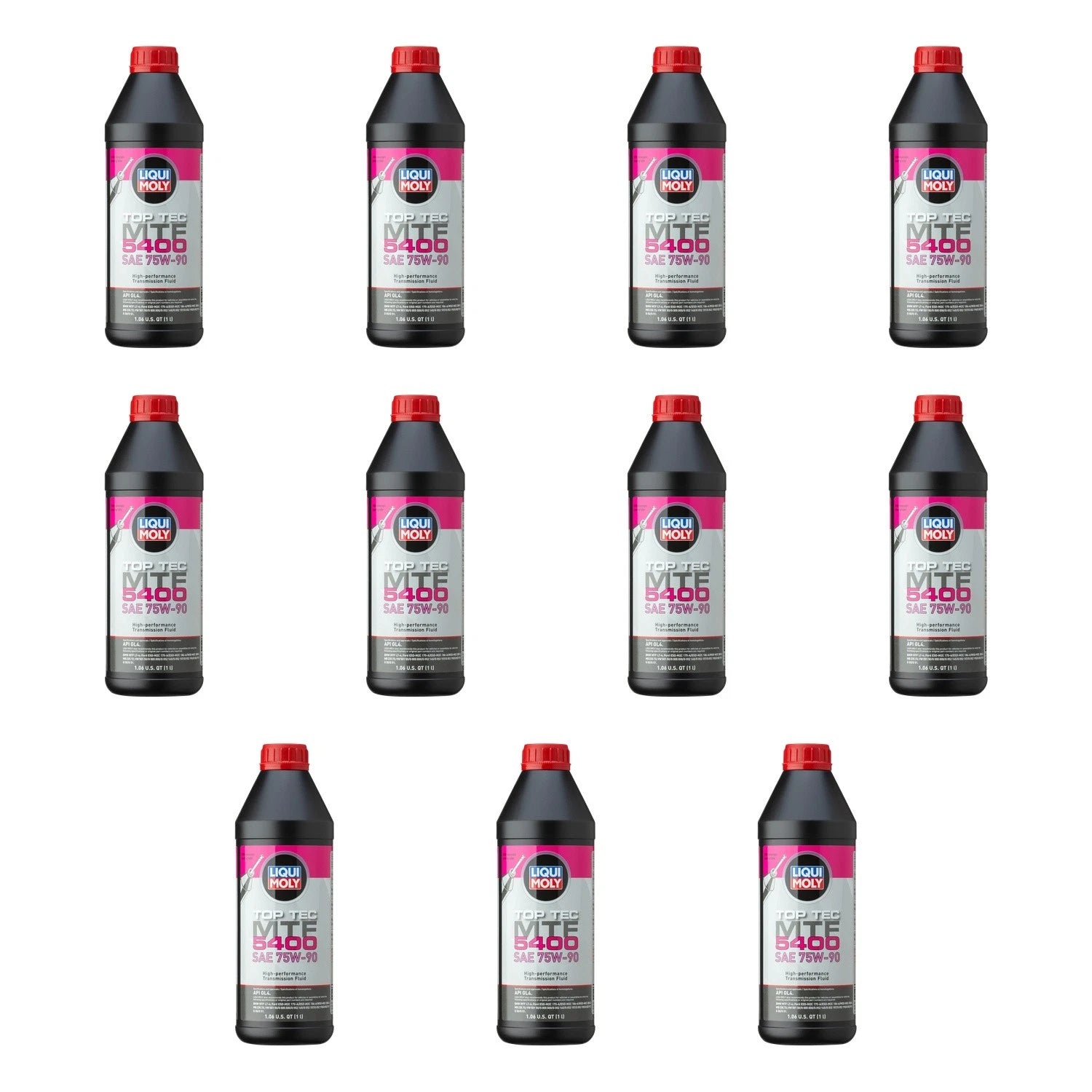 Set of 11 Liqui Moly Top Tec MTF 5400 75W-90 Gear Oil (1L each)