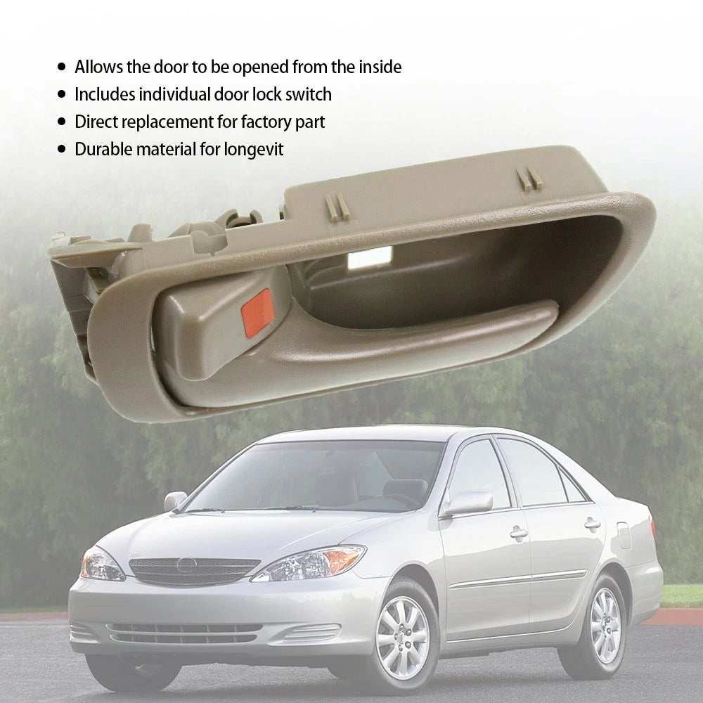 Interior Door Handle Set of 2 Beige for Toyota Camry (H)