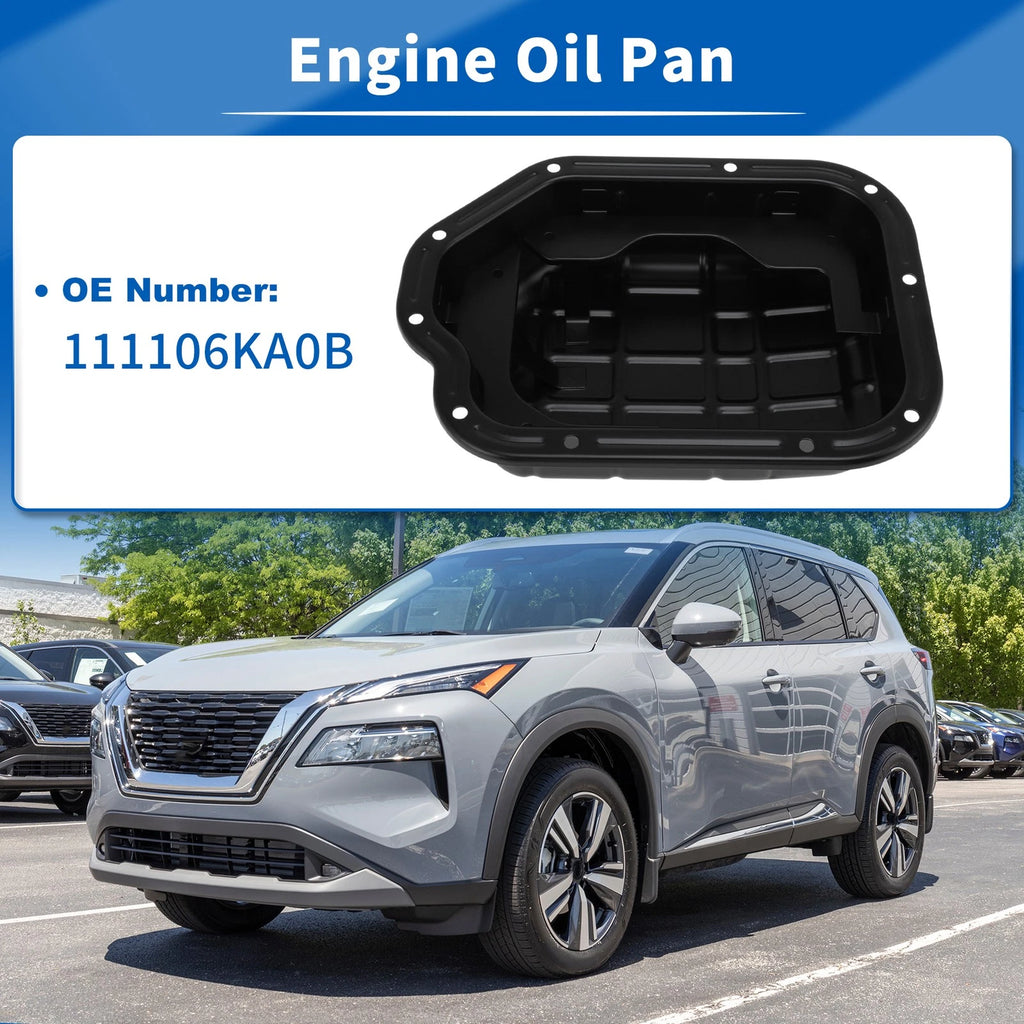 Engine Oil Pan Sump with Drain Plug 111106KA0B for Nissan Pathfinder (2017–2020)