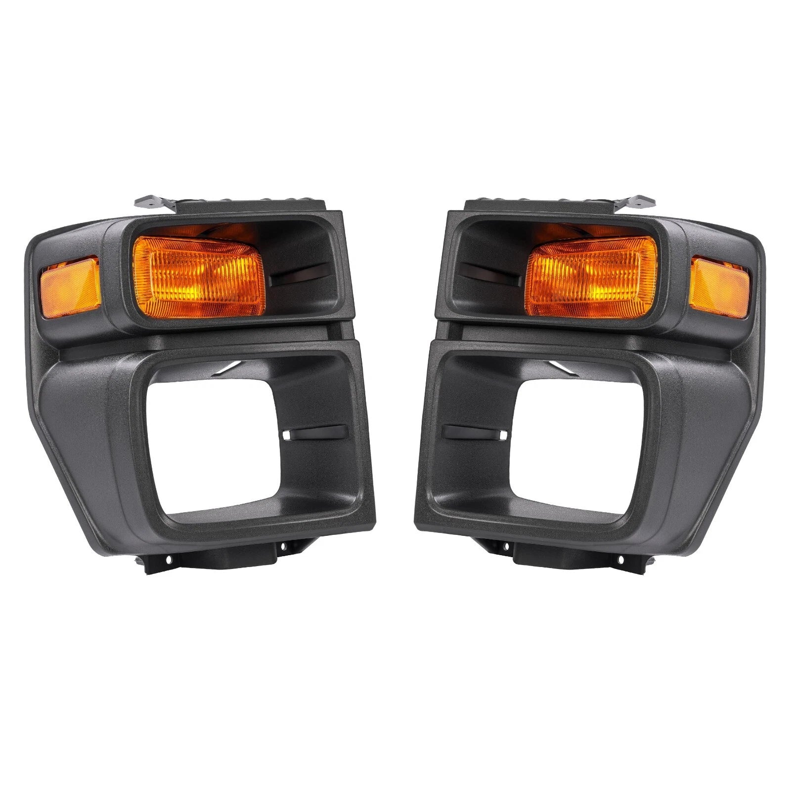 Set of 2 Headlight Trim Bezels for Ford E150 E250 E350 (2008-2014)