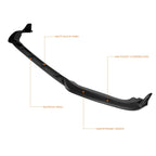 Matte Black Front Bumper Body Kit Lower Splitter Spoiler Lip for Honda Fit (2018–2020)