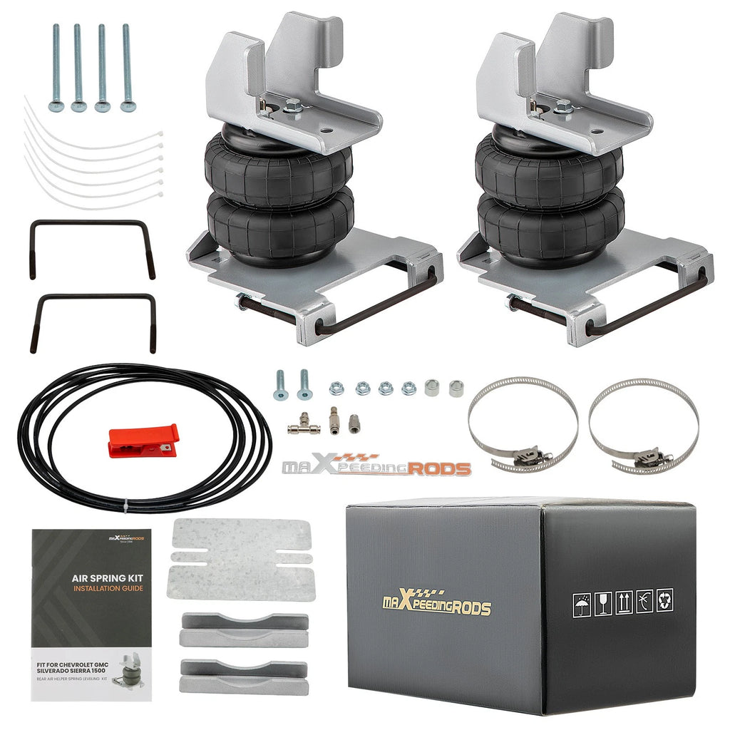 Air Spring Bag Tow Assist Rear & Compressor Kit for Chevy 1500 (2007–2018)