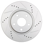 Drilled and Slotted Brake Rotors for Pontiac G6, G5, Saturn Aura, Chevrolet