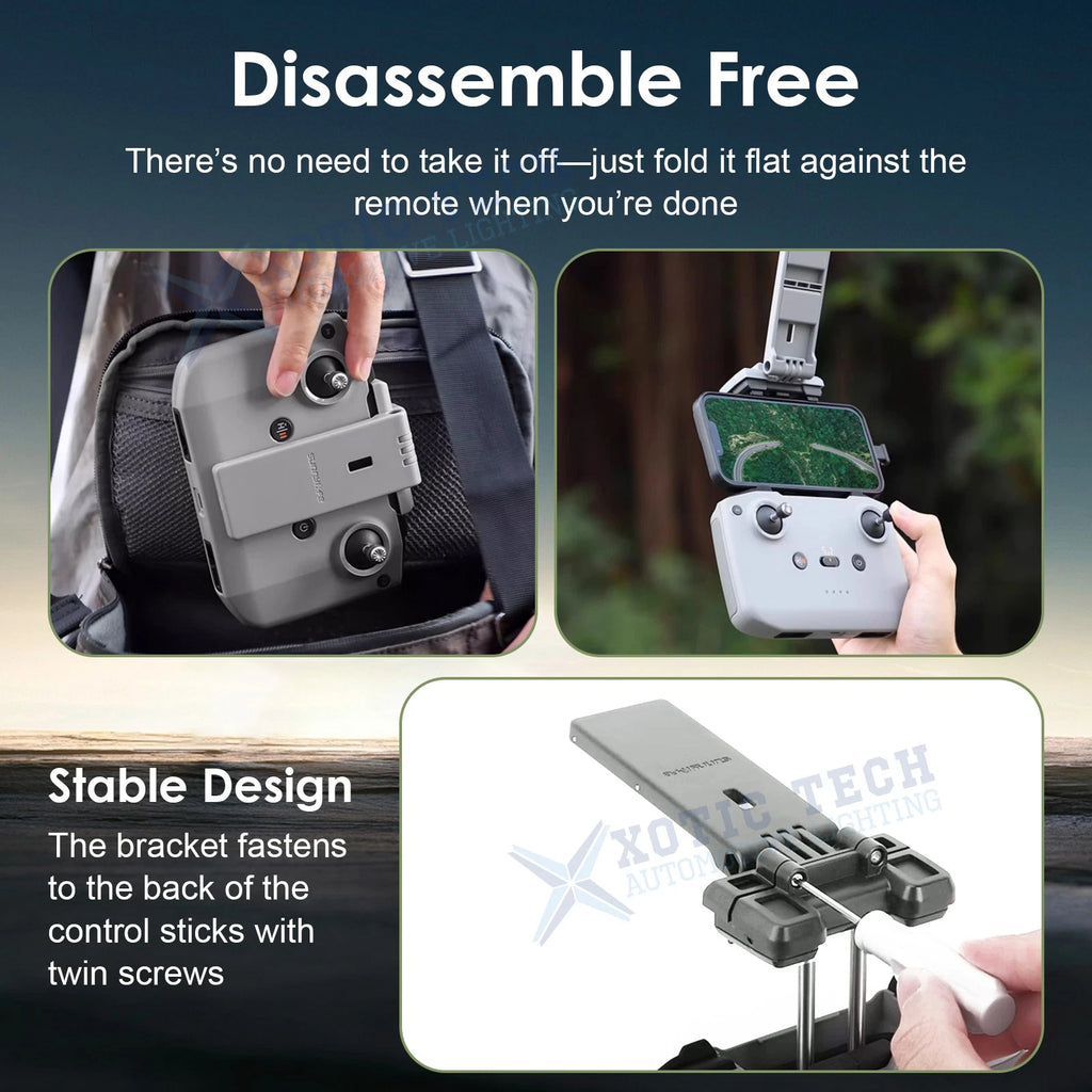 ABS Remote Controller Tablet Holder Bracket for DJI Mini 2/Air 2S (2020-2024)
