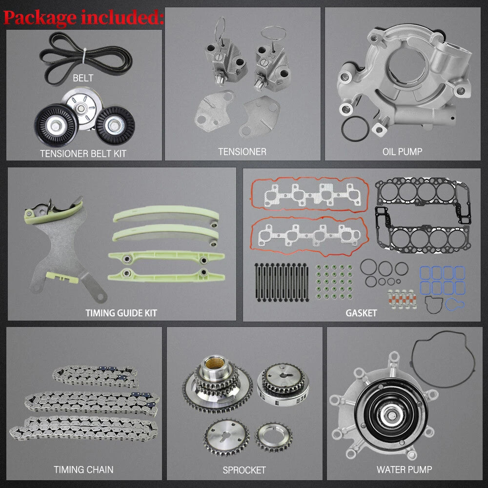 Timing Chain Kit & Head Gasket for Dodge Dakota, Ram, Jeep (4.7L, 1997–2004)