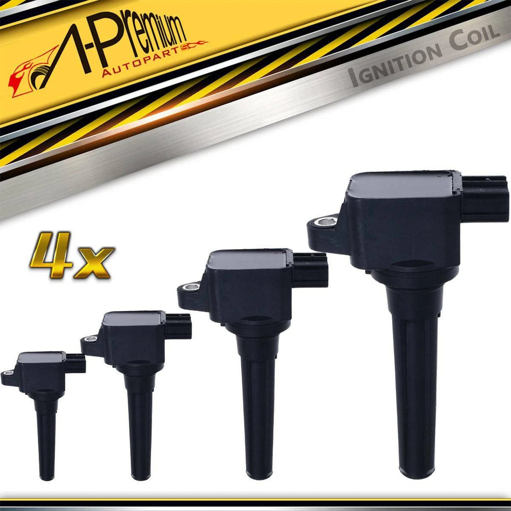 Set of 4 Ignition Coil Packs for Mitsubishi Lancer (2008–2012)
