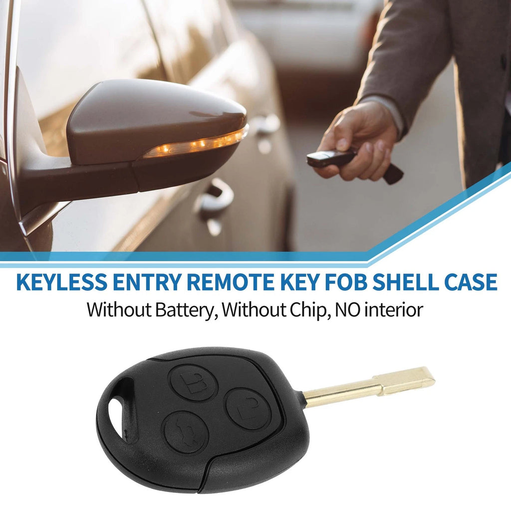 3 Button Keyless Entry Remote Fob Key Shell Case for Ford C-Max (2003–2008)