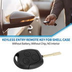 3 Button Keyless Entry Remote Fob Key Shell Case for Ford C-Max (2003–2008)