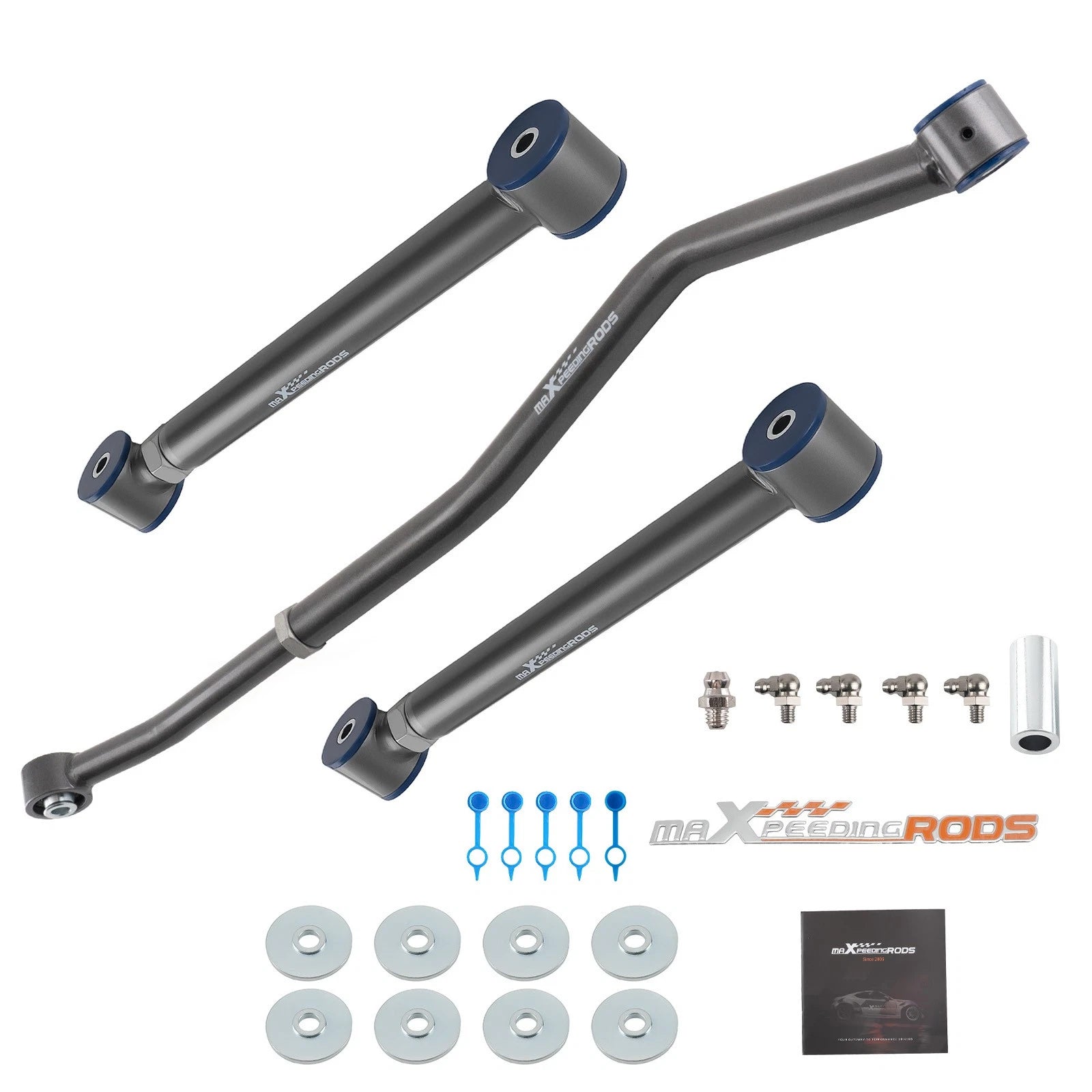 Front Track Bar + Rear Lower Control Arms for Jeep Grand Cherokee WJ (1999–2004)