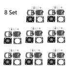 Set of 8 Carburetor Rebuild Kits for Husqvarna 235 236 240 435 (2010–2023)