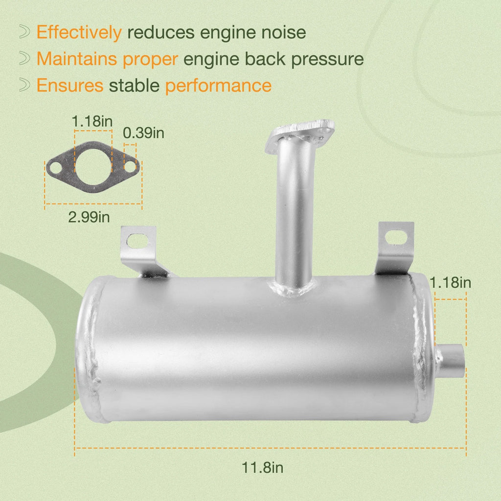 Exhaust Muffler Silencer for John Deere LT133 (AM122848)
