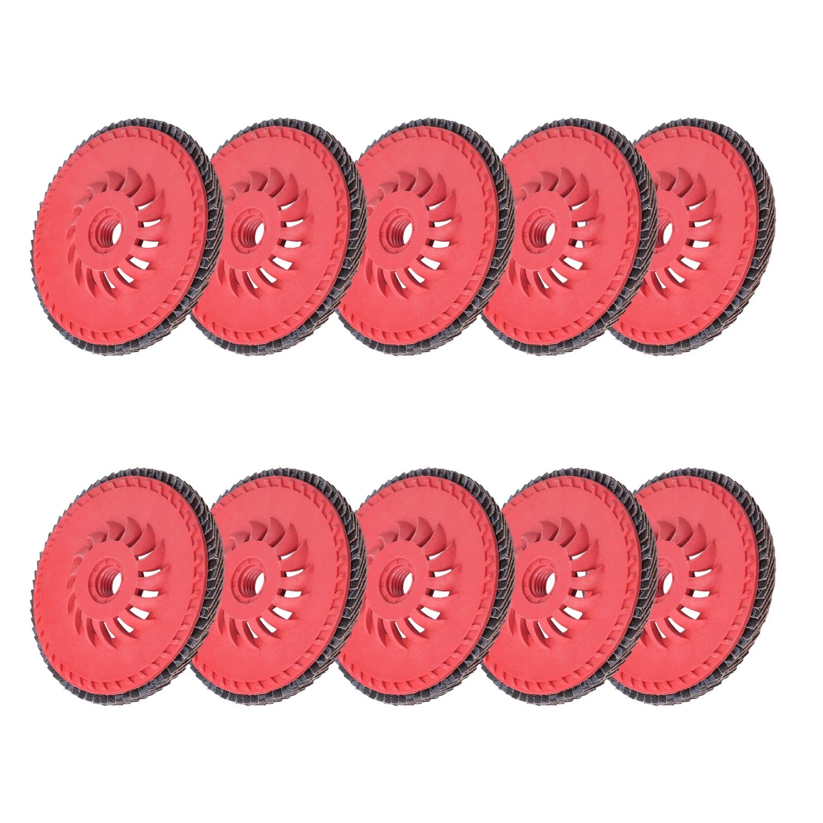 Set of 10 Ceramic Grinding Wheel Flap Discs 60 Grit 4-1/2" x 7/8"