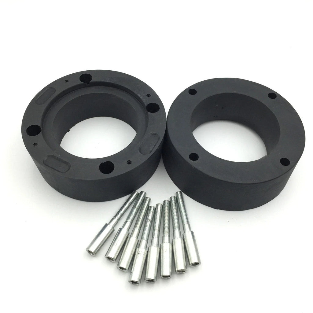 2X 2.5 Inch Wheel Spacers 4/156 for Polaris ATV (Black Heavy Duty Urethane)