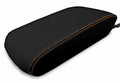 Leather Console Lid Armrest Cover for Toyota 4Runner (2010–2019) Orange Stitch