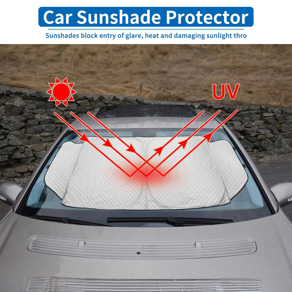 Car Window Cover for Suzuki Spacia MK04 (2013–2020) Aluminum Film Foldable Black