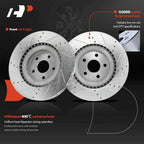 Front Drilled Brake Rotors & Ceramic Pads for Jeep Grand Cherokee (2012–2020)