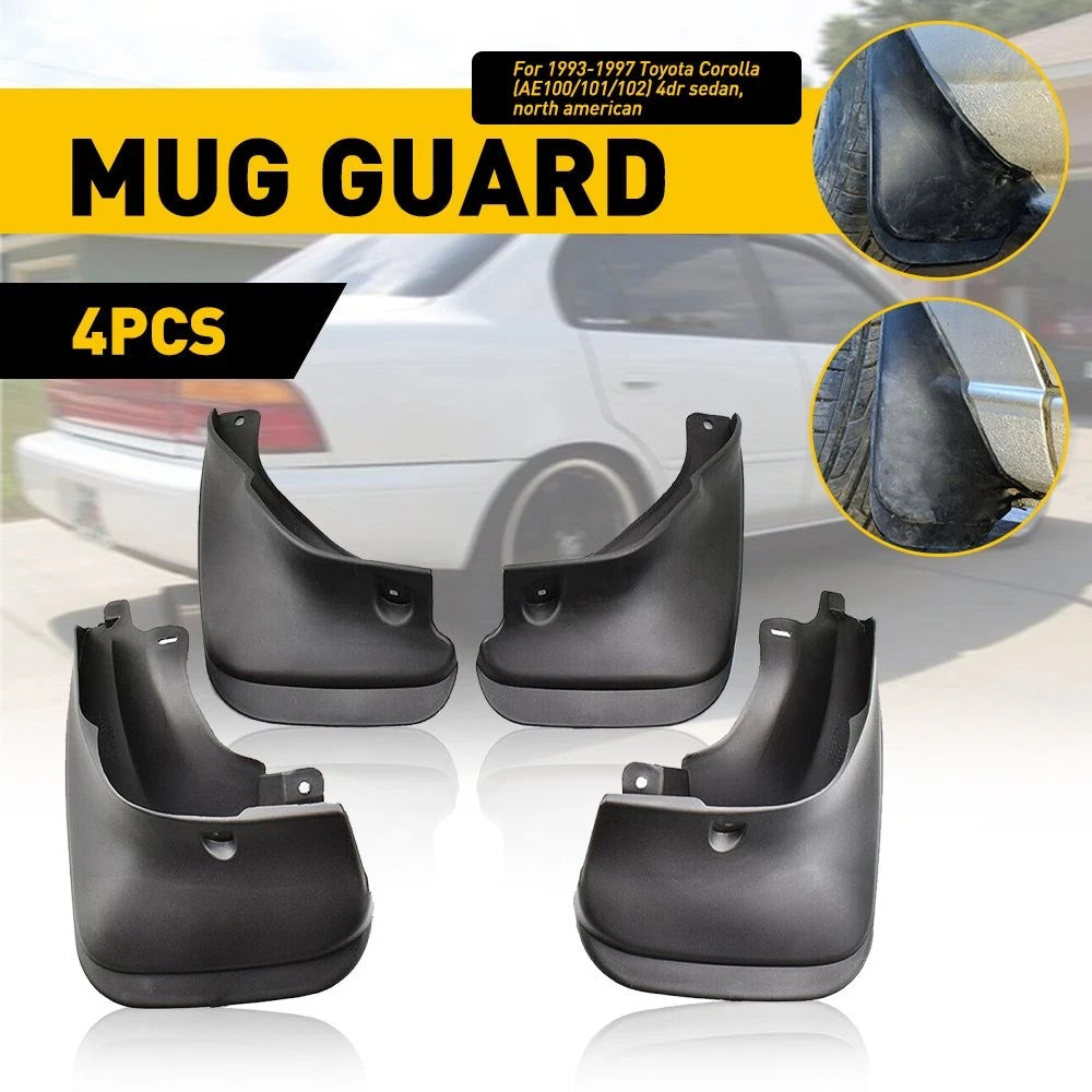 Full Set Mud Flaps Splash Guards for Toyota Corolla (1993–1997)