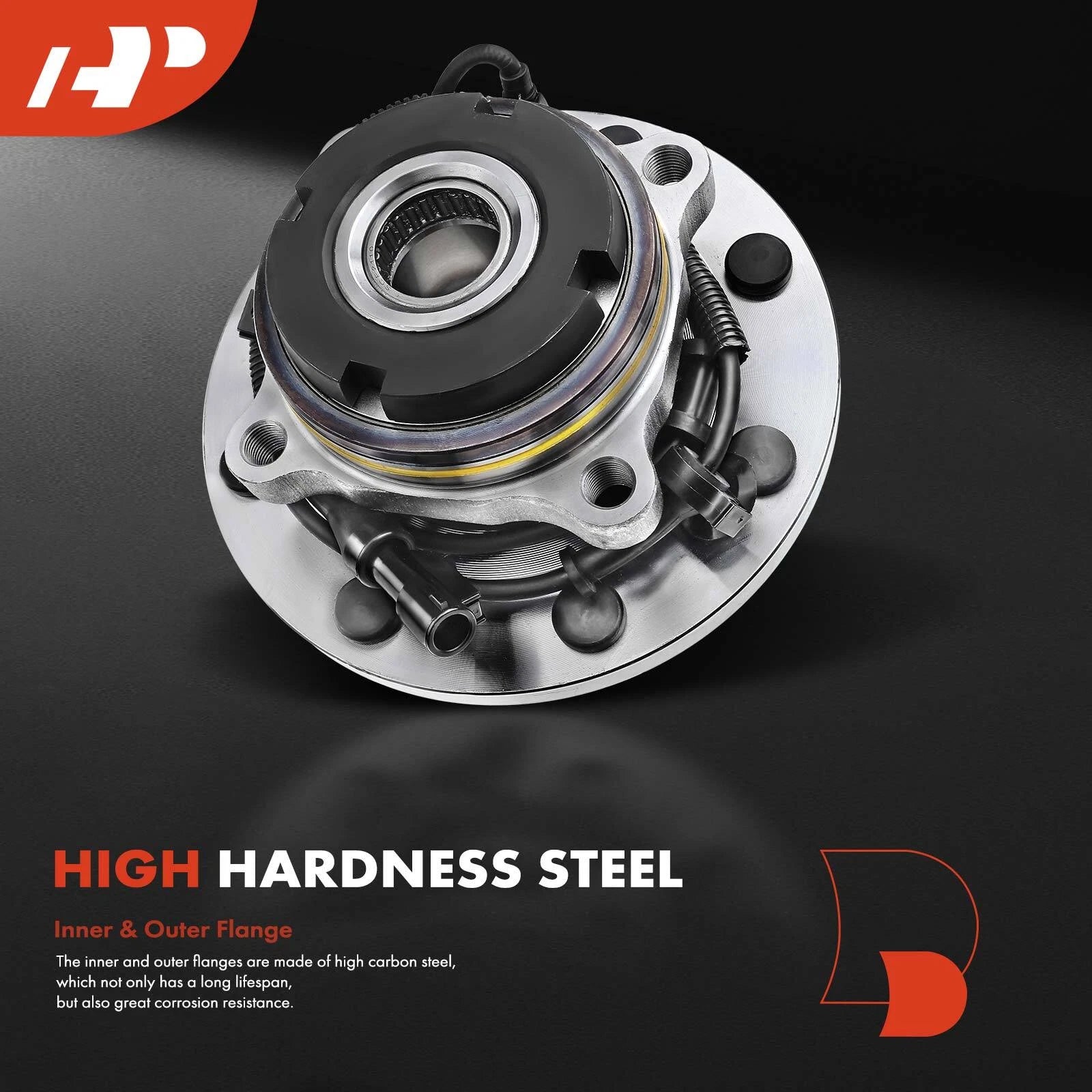 2X Front Wheel Hub & Bearing Assembly for Ford F-250 Super Duty (1999–2004)