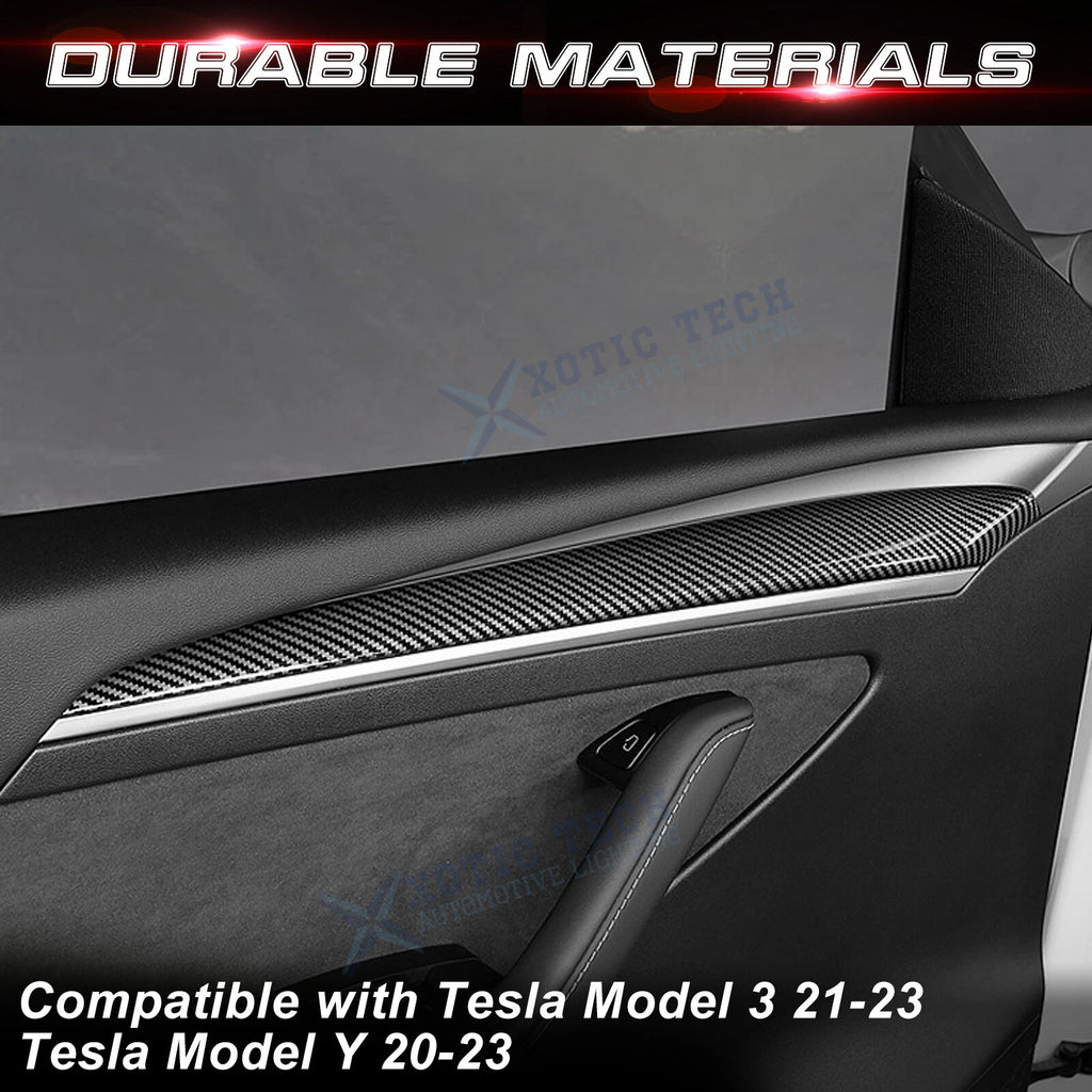 Front Door Panel Trim for Tesla Model Y (2020–2025) & Model 3 (2021–2023)