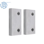Set of 2 Machinable Soft Clamps for 6" Mill Vise (6In×3In×1In) Aluminum
