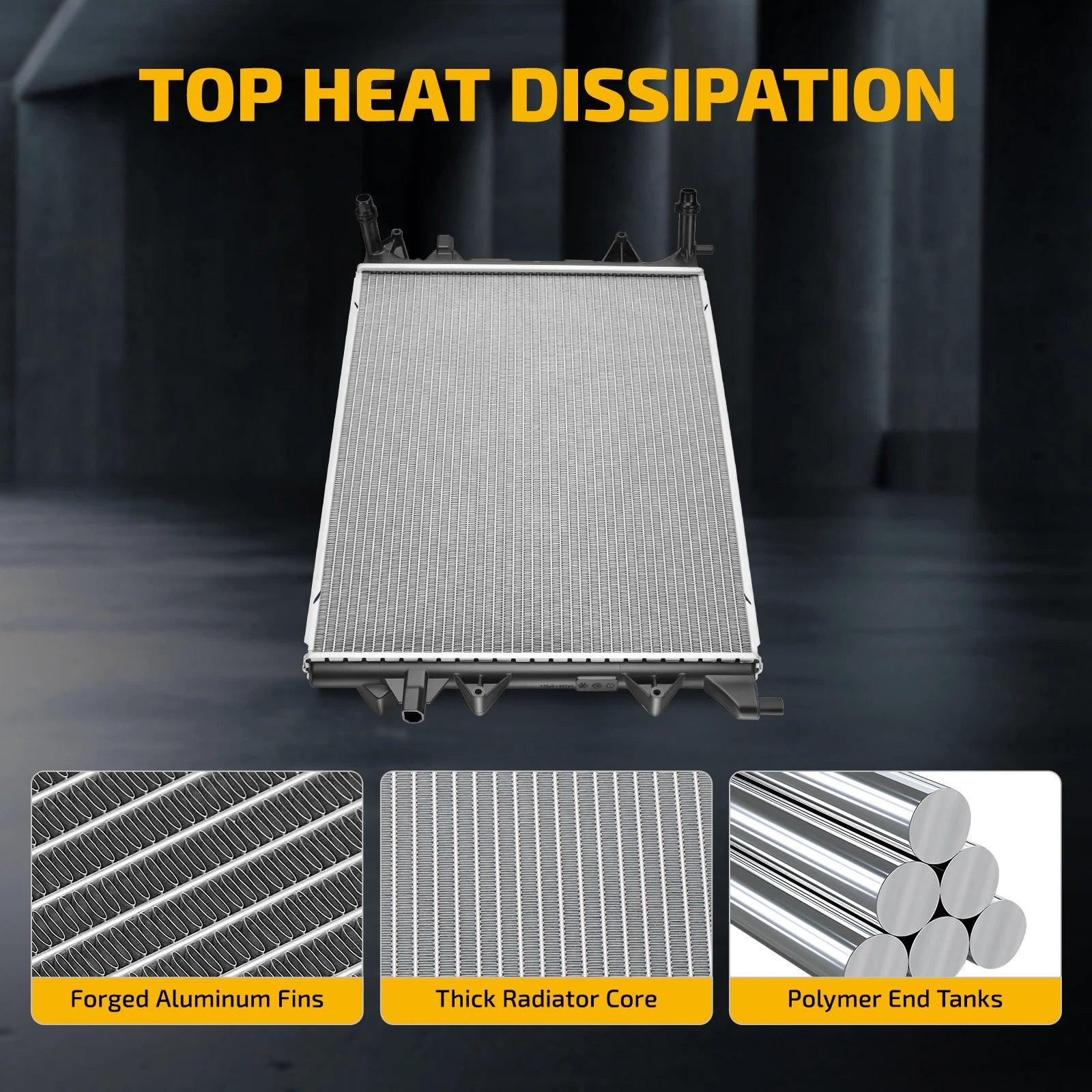 Aluminum Radiator for VW Passat Jetta (2012–2016) 13273
