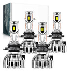 Set of 2 NOVSIGHT 9006 9005 LED Headlight Bulbs Hi/Lo Beam 140W 6500K