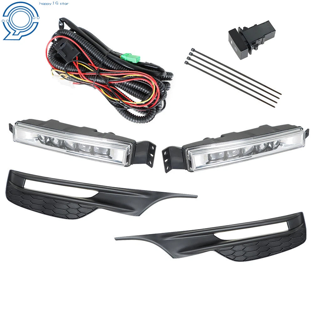 LED Bumper Fog Lights Switch + Wiring for Honda Accord (2016–2017)