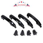 Set of 4 Door Handles for Silverado Sierra (2014–2018) Gloss Black Painted